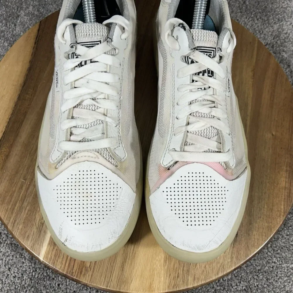 Vans EVDNT UltimateWaffle Women’s Size 9 White Translucent Athletic Shoes Used